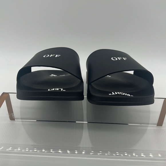 Off-White NWB Off Stamp Logo Sliders Black/White - Picture 6 of 16